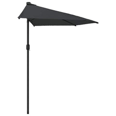 vidaXL Garden Parasol | Anthracite | Polyester, Aluminium, Steel | 270x144 cm 4