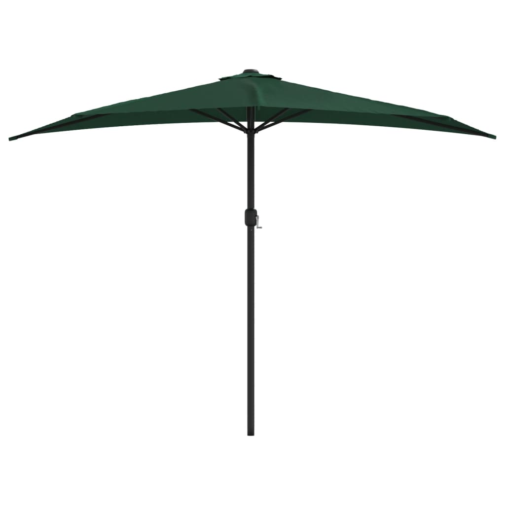 vidaXL Garden Parasol | Green | Polyester fabric and aluminium frame | Large 3