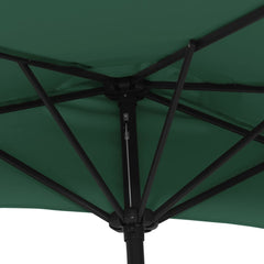 vidaXL Garden Parasol | Green | Polyester fabric and aluminium frame | Large 6