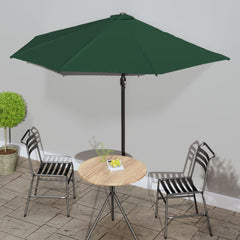 vidaXL Garden Parasol | Green | Polyester fabric and aluminium frame | Large 1