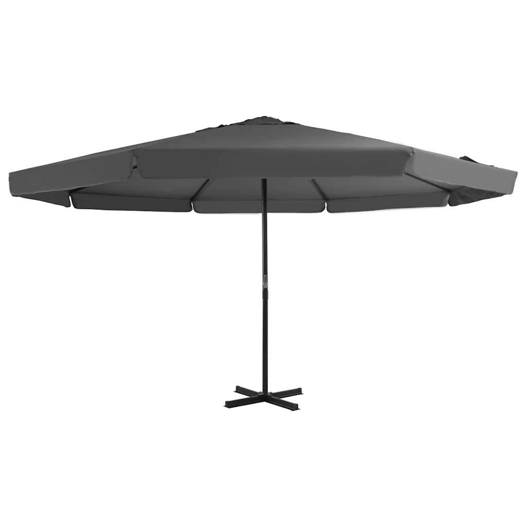 vidaXL Garden Parasol with Aluminium Pole 500 cm Anthracite 1