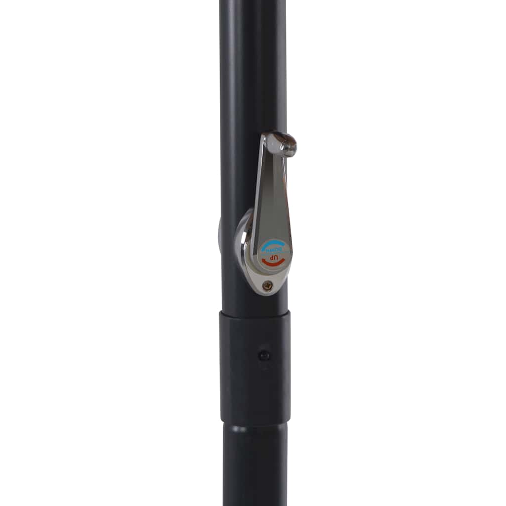vidaXL Garden Parasol with Aluminium Pole 500 cm Anthracite 5