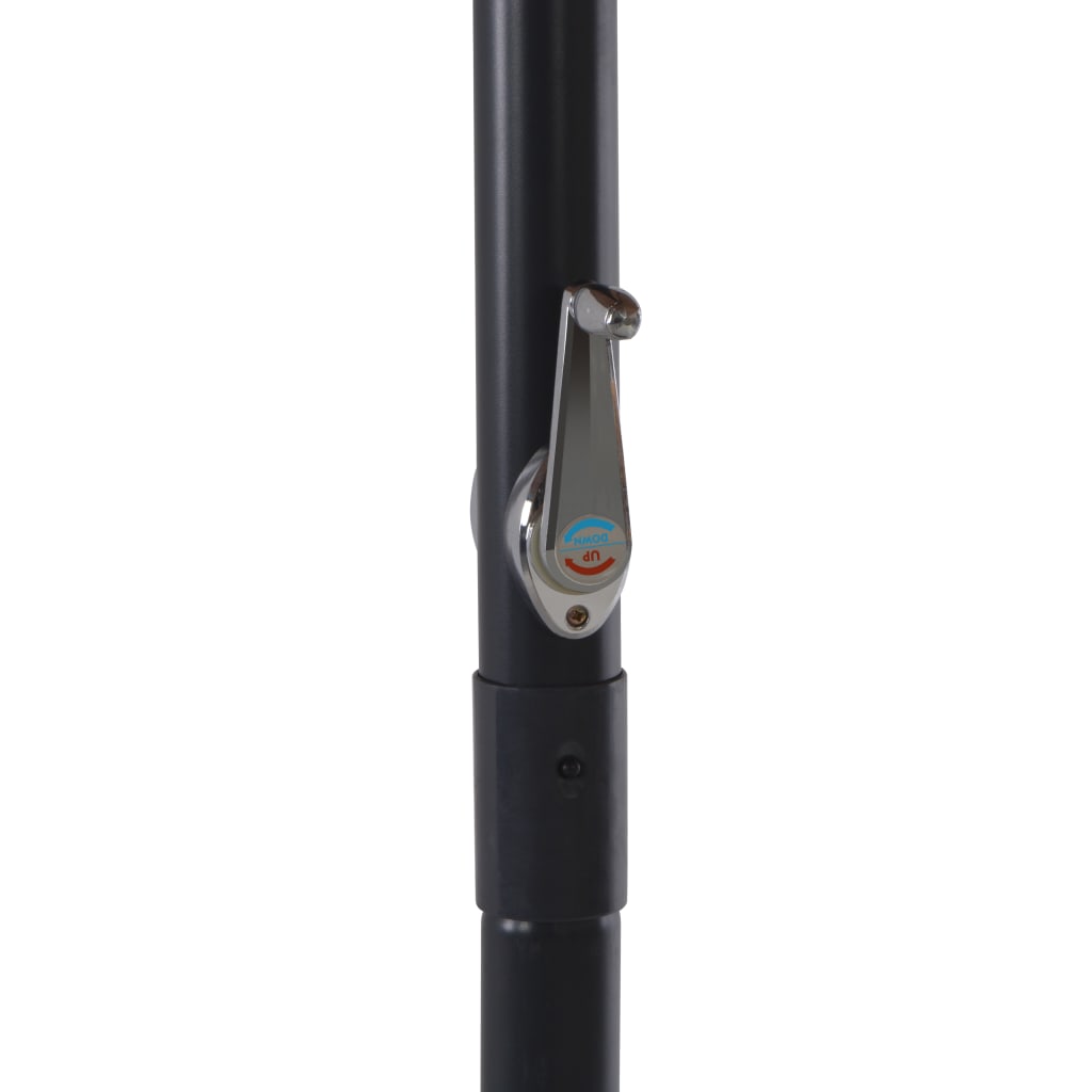 vidaXL Garden Parasol with Aluminium Pole 500 cm Taupe 5