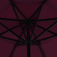 Garden Parasol with Aluminium Pole Bordeaux red 500 cm