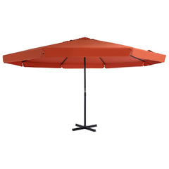 vidaXL Garden Parasol with Aluminium Pole 500 cm Terracotta 1