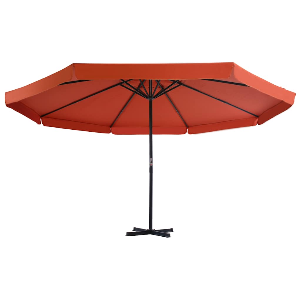 Garden Parasol with Aluminium Pole Terracotta 500 cm