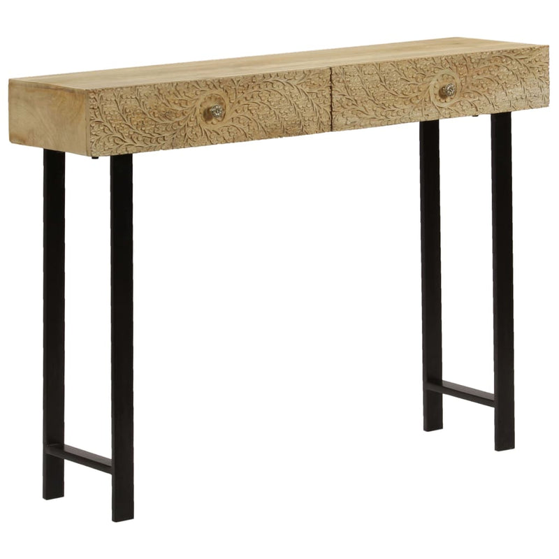 Console Table Solid Mango Wood 102x30x79 cm