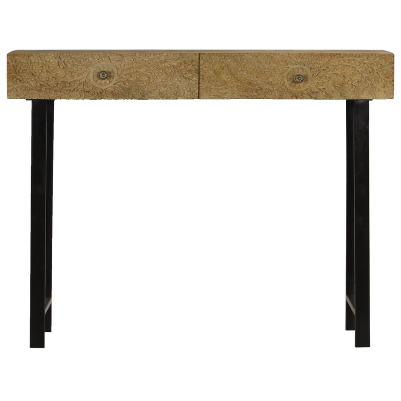 Console Table Solid Mango Wood 102x30x79 cm