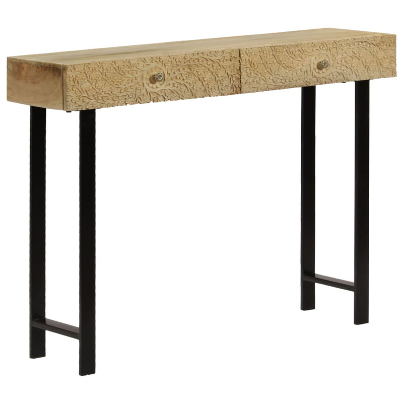 Console Table Solid Mango Wood 102x30x79 cm