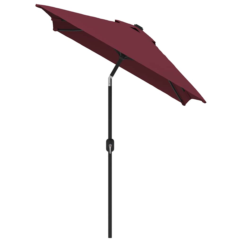 Outdoor Parasol with Metal Pole 300x200 cm Red
