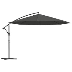 vidaXL Cantilever Garden Parasol with Aluminium Pole 350 cm Anthracite 2