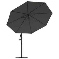 vidaXL Cantilever Garden Parasol with Aluminium Pole 350 cm Anthracite 4