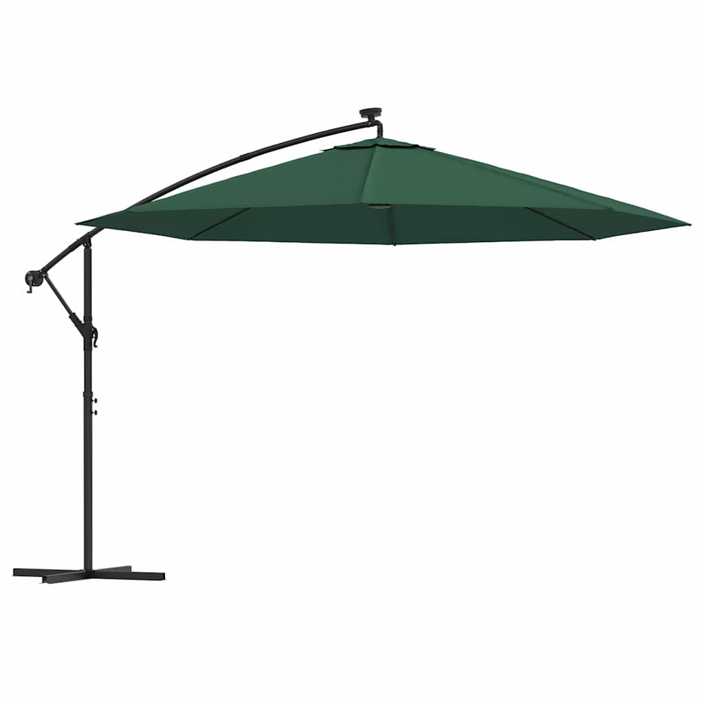 vidaXL Cantilever Garden Parasol | Green | Polyester and Steel | Large 2