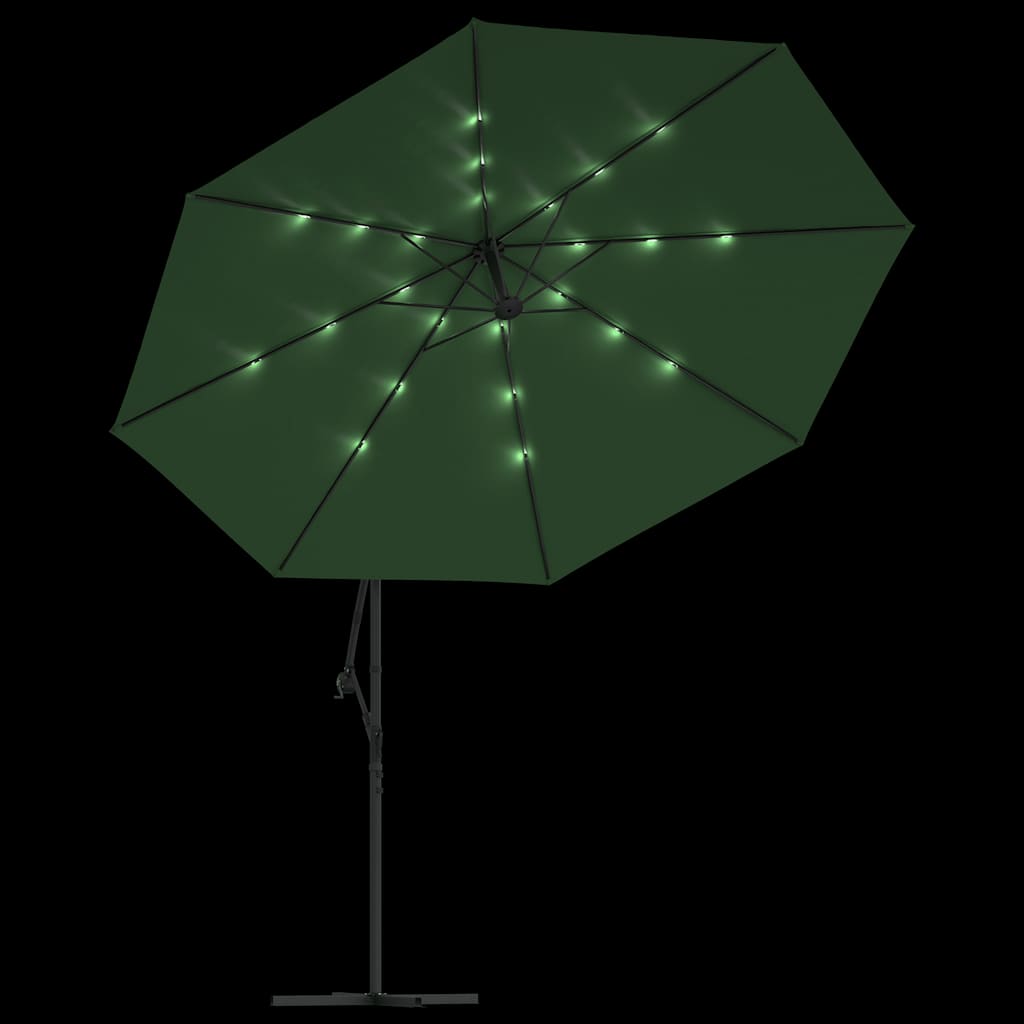 vidaXL Cantilever Garden Parasol | Green | Polyester and Steel | Large 6