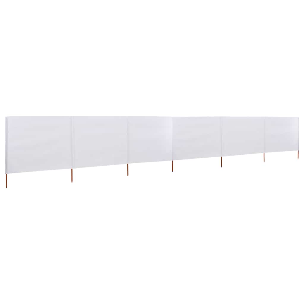 vidaXL Wind Screen | White | Non-woven fabric, wooden pole | 800 x 80 cm 1