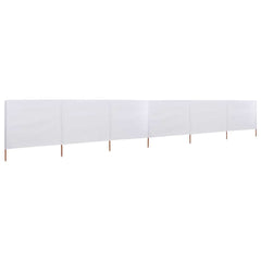 vidaXL Wind Screen | White | Non-woven fabric, wooden pole | 800 x 80 cm 1