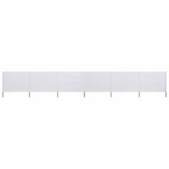 vidaXL Wind Screen | White | Non-woven fabric, wooden pole | 800 x 80 cm 2
