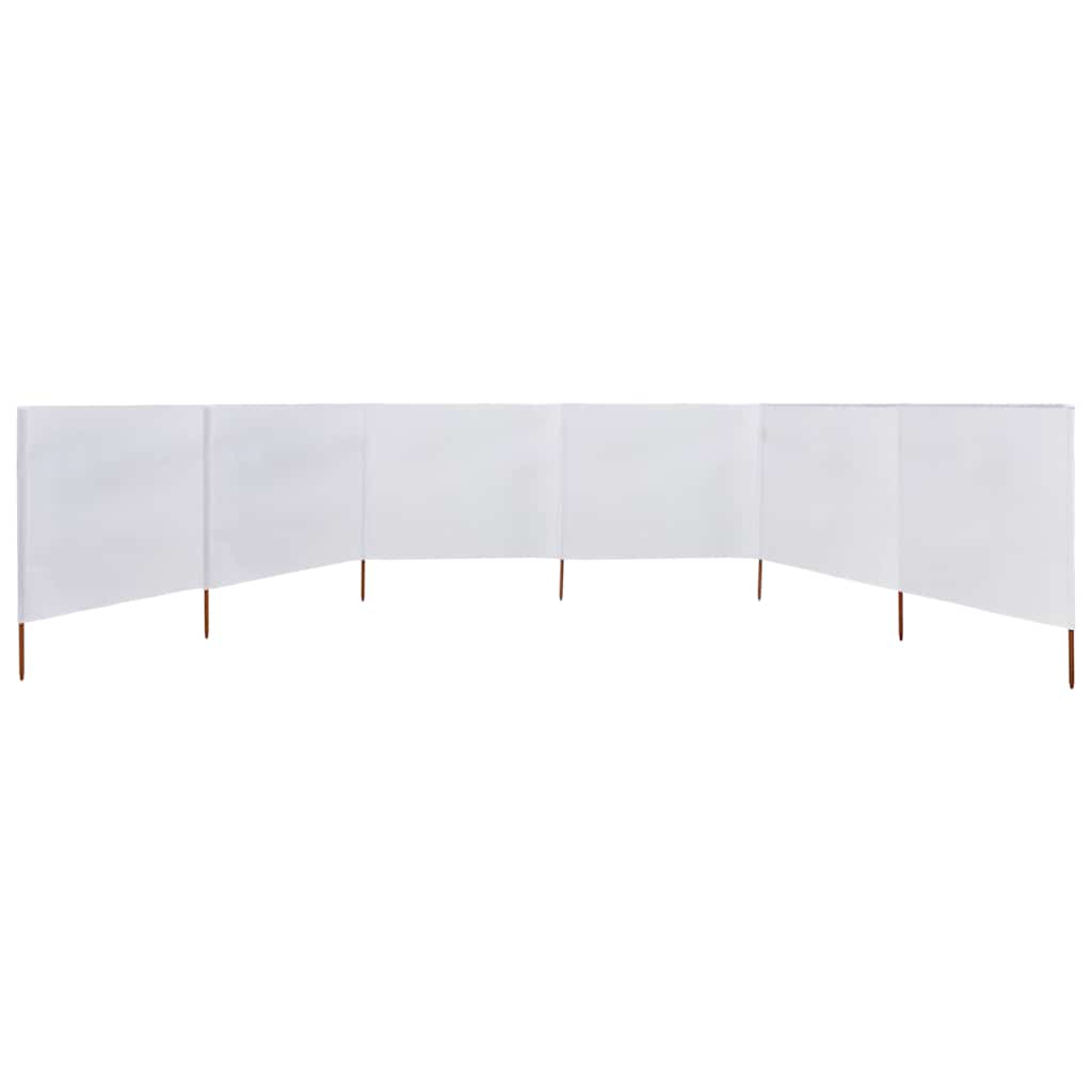 vidaXL Wind Screen | White | Non-woven fabric, wooden pole | 800 x 80 cm 3