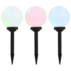 vidaXL Solar Lamp | Set of 3 | White | Polypropylene | Small | Solar 1
