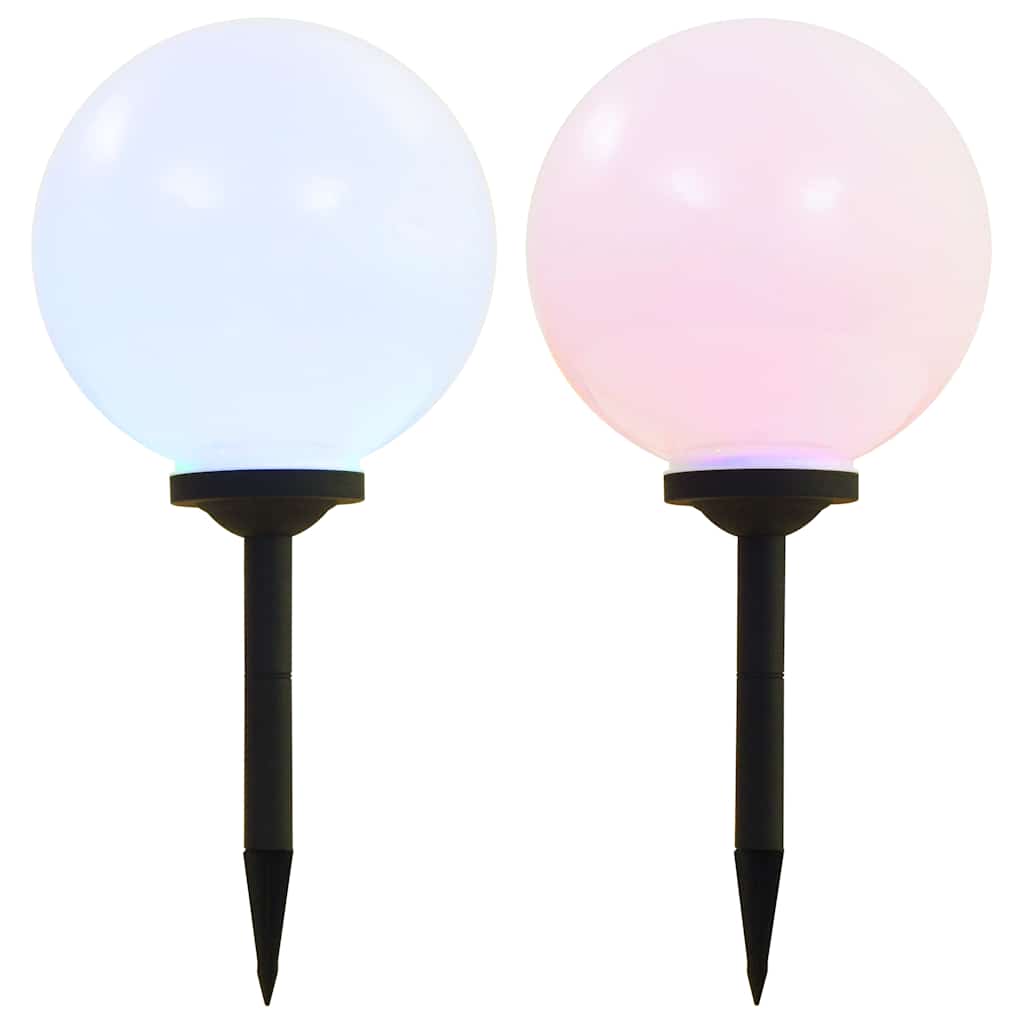 Outdoor Solar Lamps LED Spherical RGB 30 cm 2