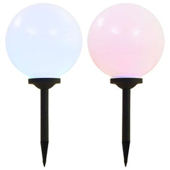 Outdoor Solar Lamps LED Spherical RGB 30 cm 2