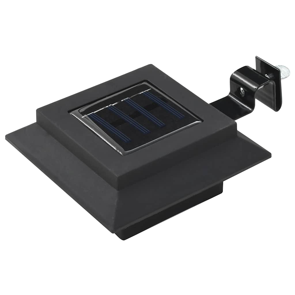 vidaXL Solar Lamp | Set of 6 | Black | Plastic | 12 cm square | Solar Lamp 2