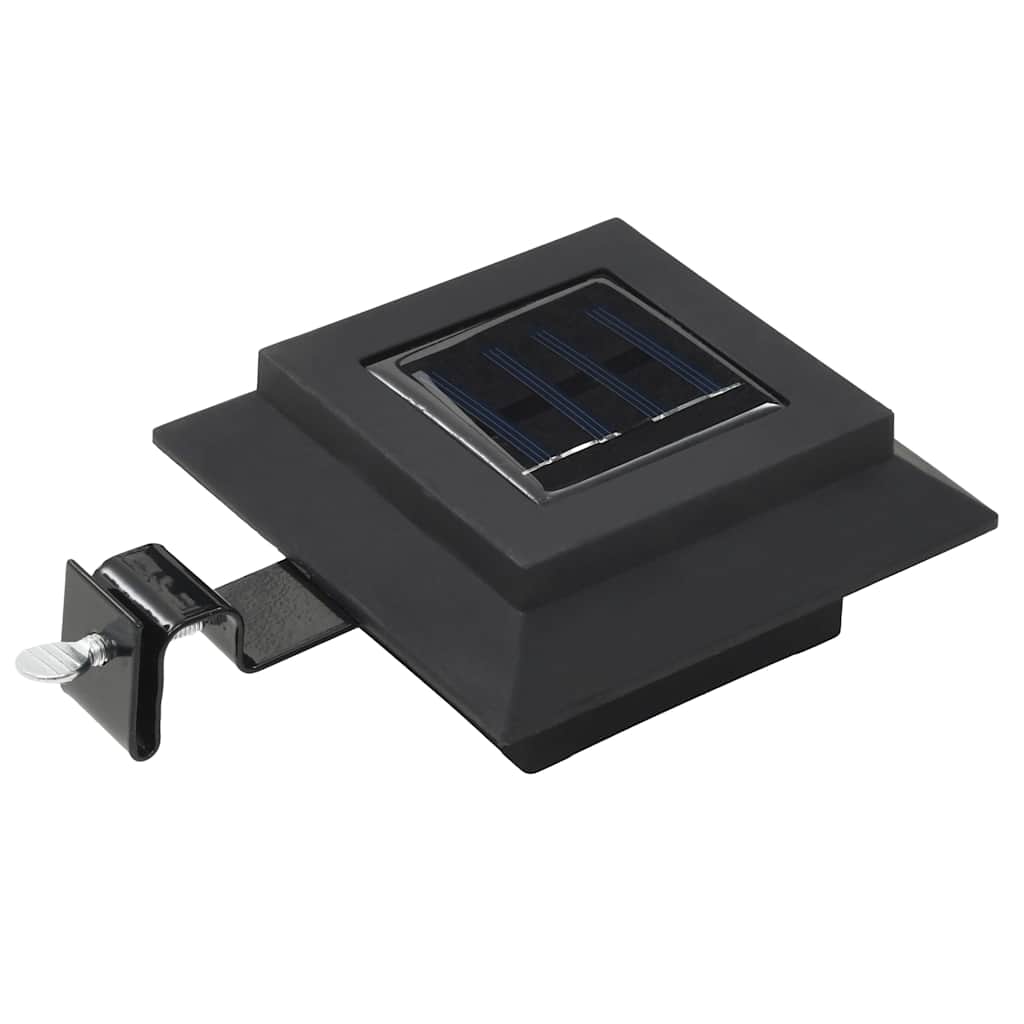 vidaXL Solar Lamp | Set of 6 | Black | Plastic | 12 cm square | Solar Lamp 3