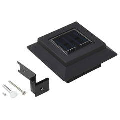 vidaXL Solar Lamp | Set of 6 | Black | Plastic | 12 cm square | Solar Lamp 6