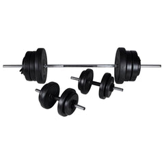 vidaXL Workout Bench with Barbell and Dumbbell Set 60,5 kg 4