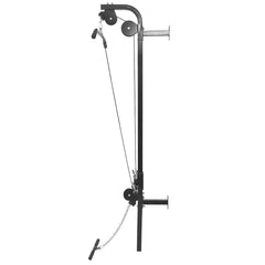 Wall-mounted Power Tower with Barbell and Dumbbell 60.5 kg