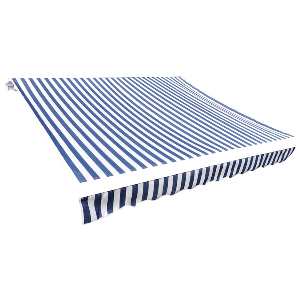 vidaXL Awning Replacement Fabric Blue and White 350x250 cm Polyester 1