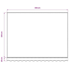 vidaXL Awning Replacement Fabric Blue and White 350x250 cm Polyester 5