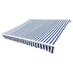 vidaXL Awning Replacement Fabric Blue and White 450x300 cm Polyester 2
