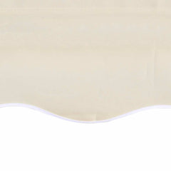 vidaXL Awning Replacement Fabric Cream 450x300 cm Polyester 5