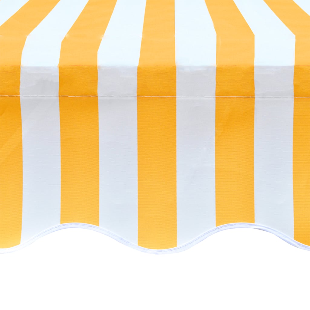 vidaXL Awning Replacement Fabric Orange and White 500x300 cm Polyester 4