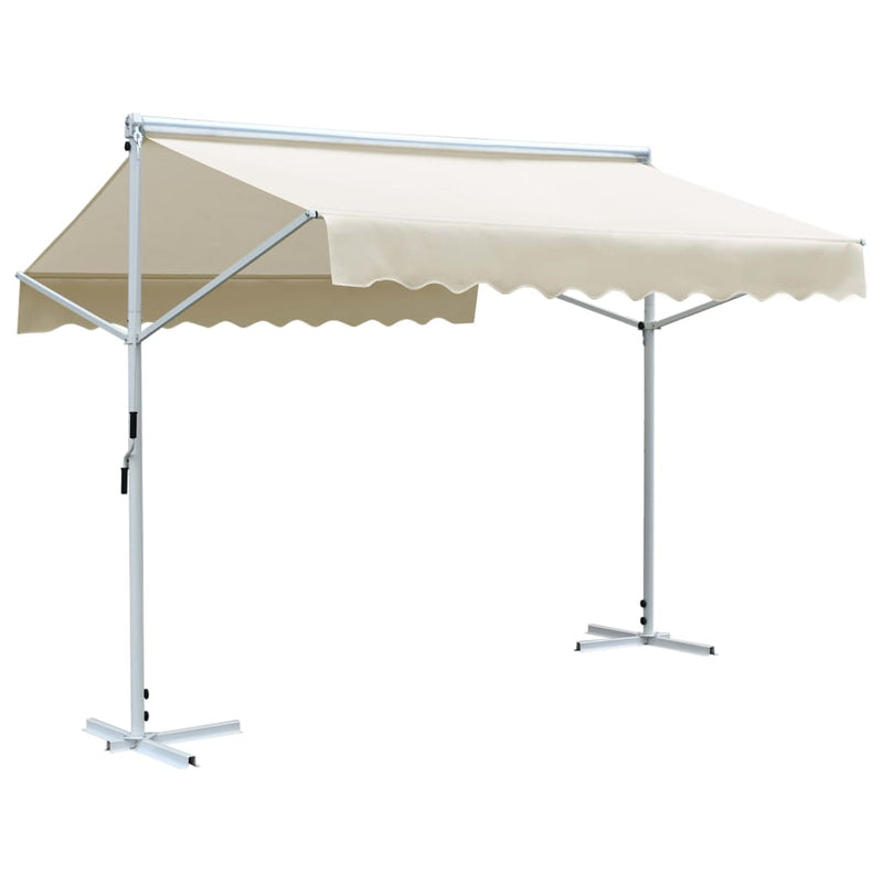 Free Standing Awning 3x3 m Cream