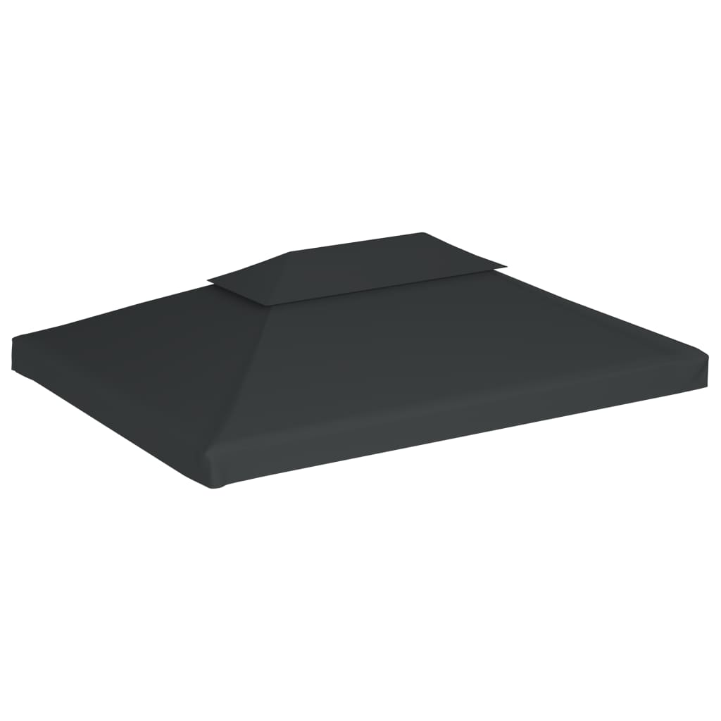 vidaXL Gazebo Top Cover | Anthracite | Polyester with PVC coating | 4x3 meters 2