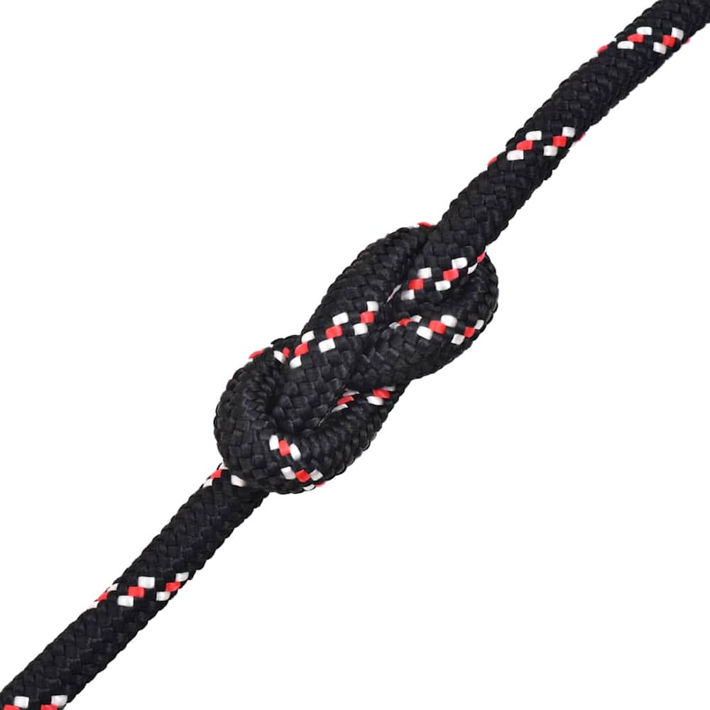 Boat Rope Black Polypropylene Black and Red