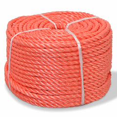 vidaXL Twisted Rope Polypropylene 10 mm 250 m Orange 1