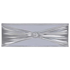 vidaXL Chair Ribbon | Set of 25 | Silver | 90% polyester, 10% elastane 3