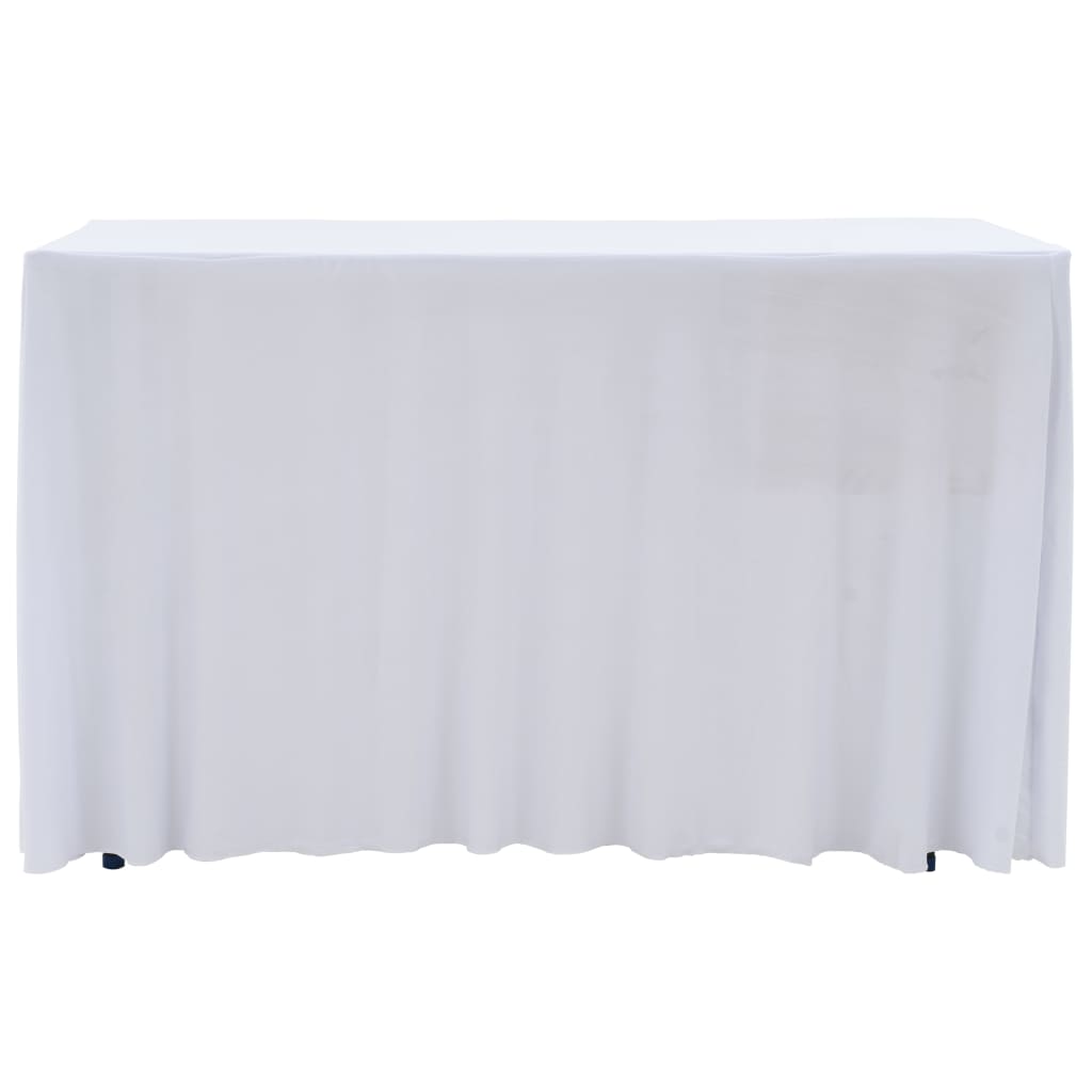 vidaXL Table Cover | Set of 2 | White | 90% polyester | 243x76x74 cm 2