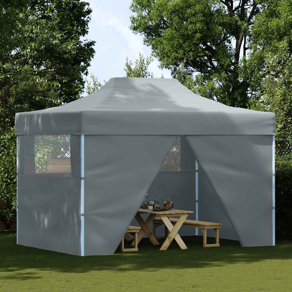 vidaXL Partytent | Anthracite | Oxford Fabric | 3x4.5m | Foldable | Party Tent 2