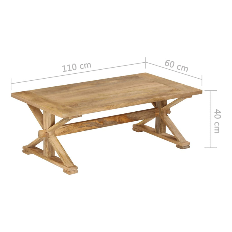 Coffee Table 110x60x40 cm Solid Mango Wood