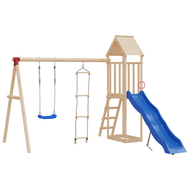 Swing Seat with Rope Ladder Blue Polyethene