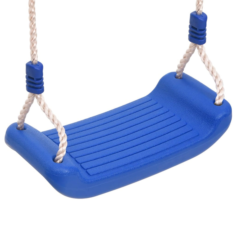 Swing Seat with Rope Ladder Blue Polyethene