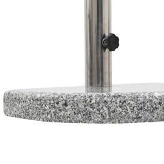 vidaXL Parasol Base | Curved Grey | Granite, Stainless Steel | 10 kg 4