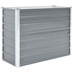 vidaXL Raised Bed | Grey | Galvanised Steel | 100x40x77 cm | Durable 2
