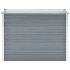 vidaXL Raised Bed | Grey | Galvanised Steel | 100x40x77 cm | Durable 3