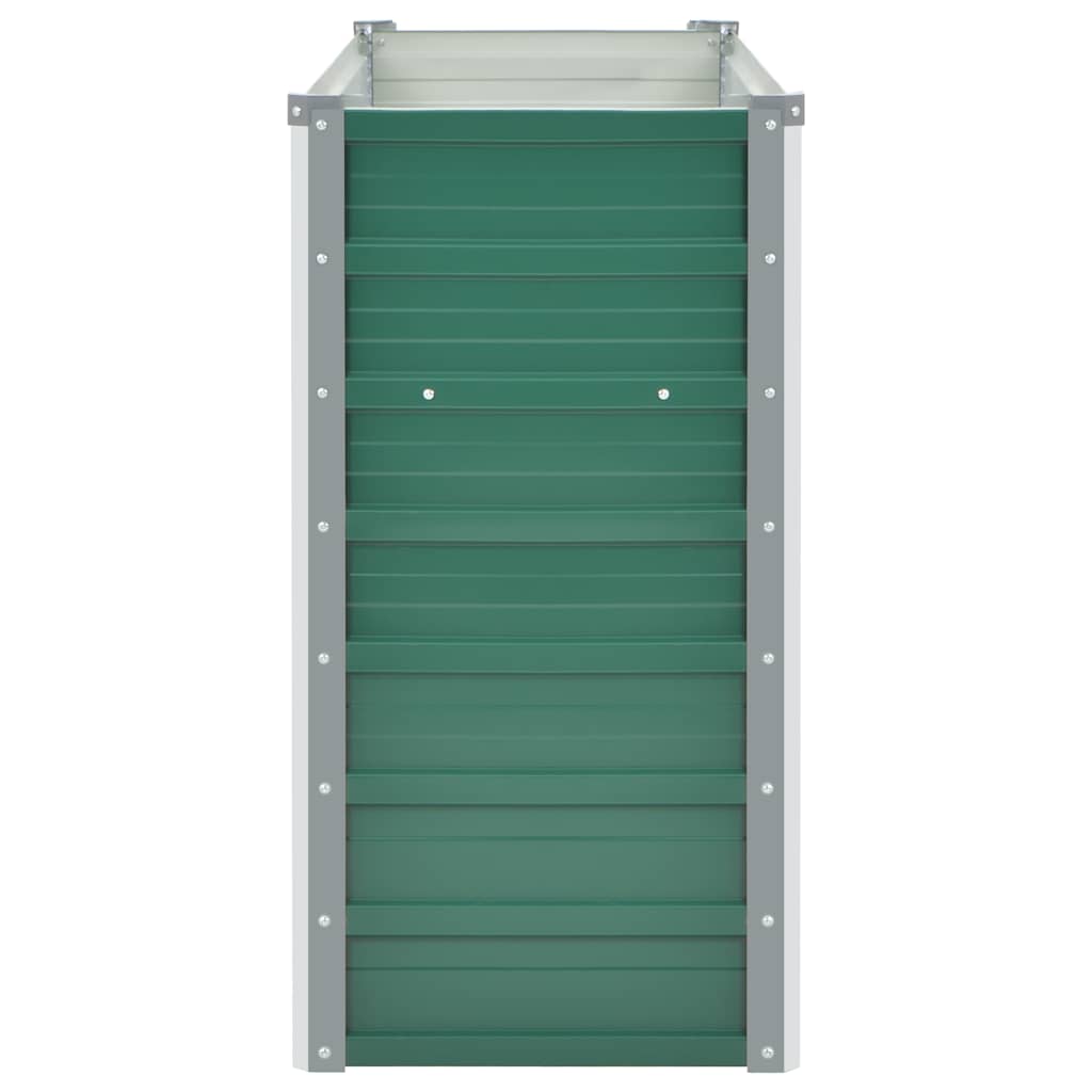 vidaXL Raised Bed | Green | Galvanised Steel | 100x40x77 cm | Garden Raised Bed 5
