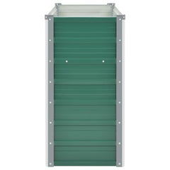 vidaXL Raised Bed | Green | Galvanised Steel | 100x40x77 cm | Garden Raised Bed 5